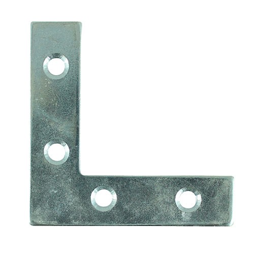 CORNER PLATE ELECTRO GALVANISED 75MM