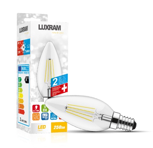 CANDLES LED BULB WARM WHITE E14 2W 2700K 