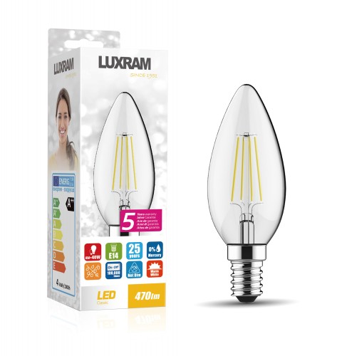 CANDLES LED BULB WARM WHITE E14 4W 2700K 