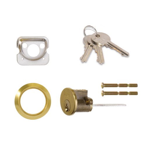 ERA 5-PIN RIM CYLINDER 3 KEYS BRASS