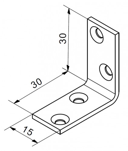 EXPAMET ANGLE BRACKET 30X30X15              AB303015