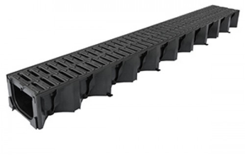 HEXDRAIN BLACK PLASTIC GRATE