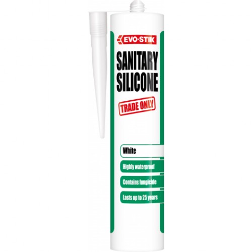 BOSTIK EVO-STIK SANITARY SILICONE SEALANT CLEAR