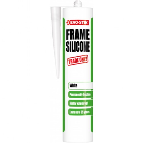 EVO-STIK FRAME SILICONE C20 SEALANT WHITE     