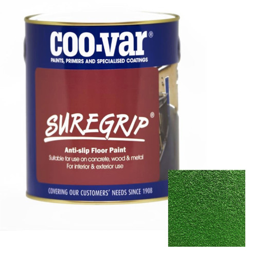 COOVAR SURE GRIP ANTISLIP FLOOR PAINT GREEN 1 LTR West BS Live