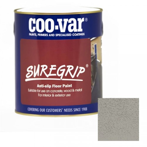 COO-VAR SURE GRIP ANTI-SLIP FLOOR PAINT LIGHT GREY 1 LTR