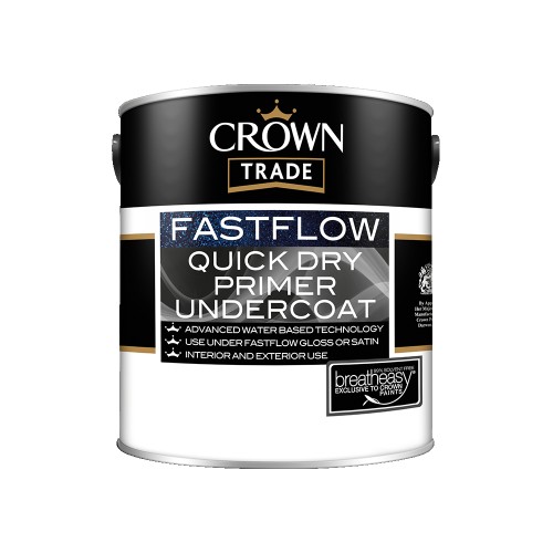 CROWN TRADE FASTFLOW QUICK-DRY UNDERCOAT CHARCOAL GREY 2.5L