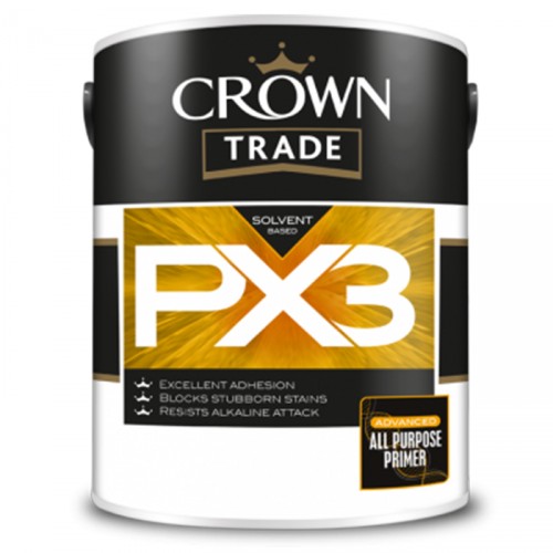 CROWN TRADE PX3 SOLVENT BASED PRIMER WHITE 1L