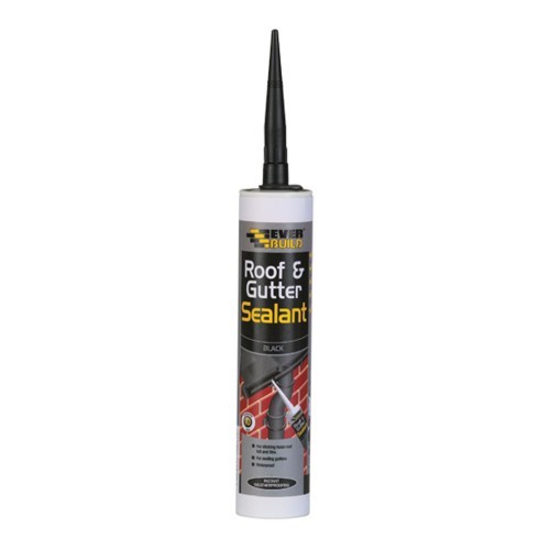 EVERBUILD ROOF AND GUTTER SEALANT AND ADHESIVE (BUTYL BASED) BLACK 295ML