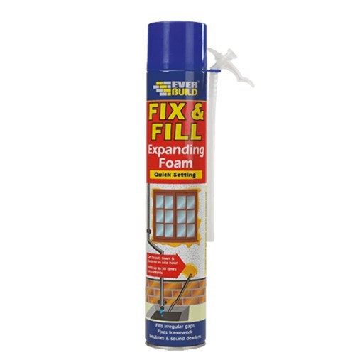 EVERBUILD FIX AND FILL QUICK SETTING EXPANDING FOAM BEIGE 750ML