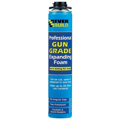 EVERBUILD PROFESSIONAL QUICK SETTING GUN GRADE EXPANDING FOAM 750ML