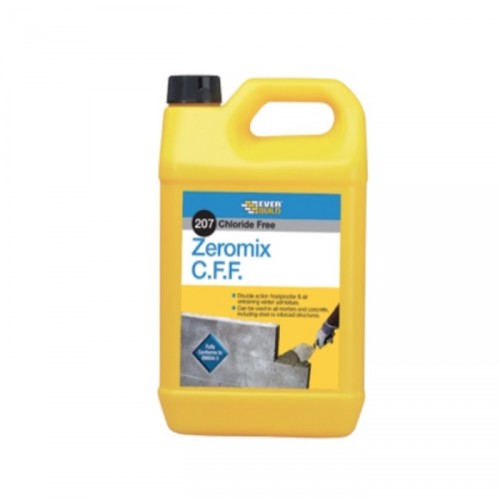 EVERBUILD 207 ZEROMIX C.F.F. CHLORIDE FREE FROSTPROOFER MORTAR ADMIXTURE 5L