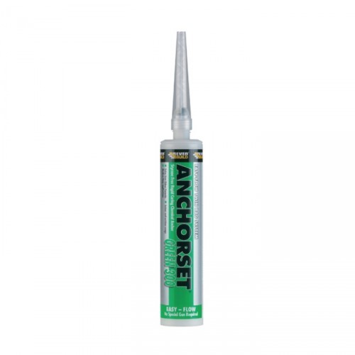 EVERBUILD ANCHORSET GREEN 300 STYRENE FREE RAPID CURING ANCHOR FIXING RESIN 300ML