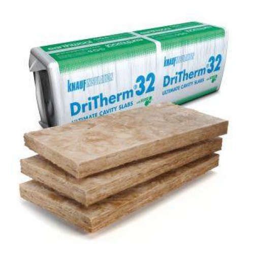 KNAUF DRITHERM 32 CAVITY SLAB 3.28M2 ULTIMATE (GREEN) 100MM