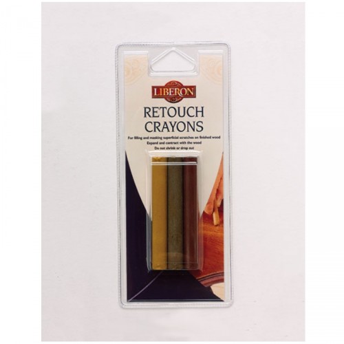 LIBERON RETOUCH CRAYONS MAHOGANY PACK OF 3