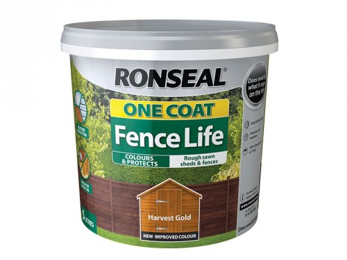 RONSEAL TRADE FENCING STAIN HARVEST GOLD 5L