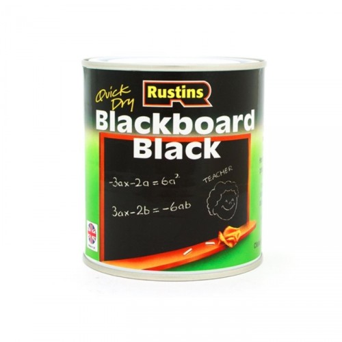 RUSTINS QUICK-DRY BLACKBOARD BLACK 250ML