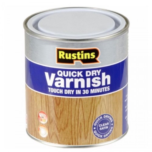 RUSTINS QUICK-DRY INTERIOR VARNISH CLEAR MATT 1L
