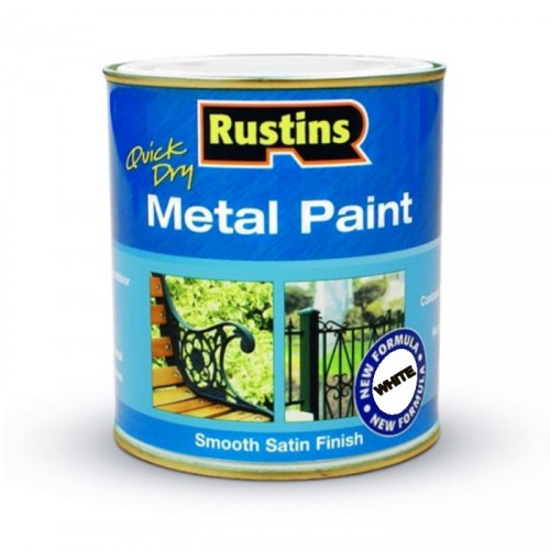 RUSTINS METAL PAINT WHITE 500ML