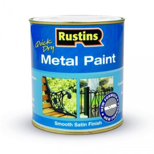 RUSTINS METAL PAINT SILVER 500ML