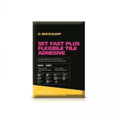 DUNLOP SET FAST PLUS FLOOR & WALL ADH FLEX 20KG GREY CF/03