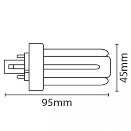 ETERNA 13W 4 PIN TRIPLE TURN T/E CFL LAMP 4000K