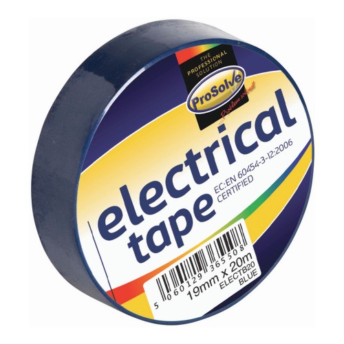 PROSOLVE ELECTRICAL TAPE BLUE 19MMX20M              ELECTB20