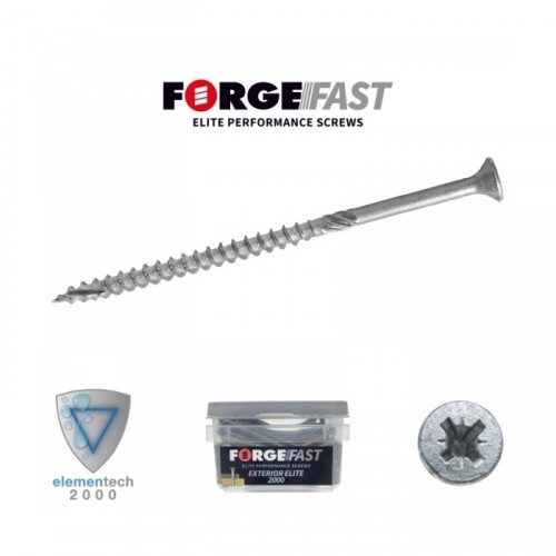 FORGEFAST ELITE EXTERIOR SCREWS 5.0X100MM TUB OF 70