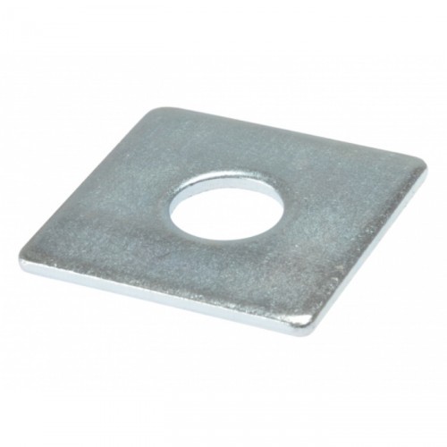 M12X50X50 SQUARE PLATE WASHER ZINC PLATED (2X1/2X1/8) PACK OF 10 