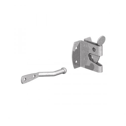 GATEMATE MEDIUM AUTO GATE CATCH BRIGHT ZINC PLATED