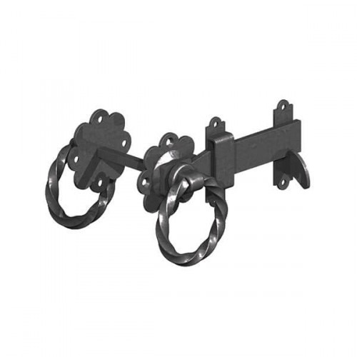 GATEMATE TWIST RING GATE LATCH BLACK 6"