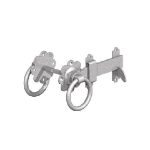 GATEMATE RING GATE LATCHES 6" BRIGHT ZINC PLATED