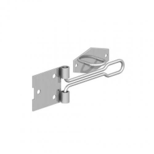 GATEMATE WIRE HASP & STAPLE 4" BRIGHT ZINC PLATED