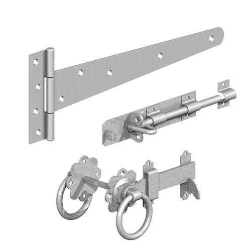 GATEMATE SIDE GATE KIT WITH RING GATE LATCH GALVANISED