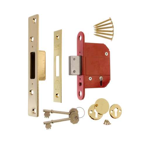 ERA FORTRESS 5 LEVER SASHLOCK 2.5" BRASS