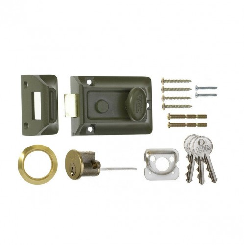 ERA TRADITIONAL NIGHTLATCH STANDARD 60MM GREEN/BRASS