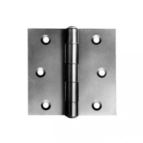 BROAD BUTT HINGE BRIGHT ZINC PLATED 100MM