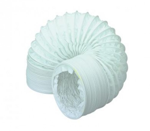 DOMUS PVC ROUND HOSE 100MM 1M WHITE