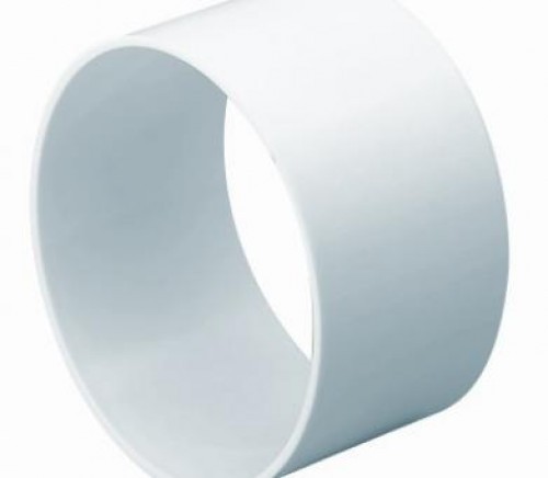 DOMUS PVC ROUND HOSE CONNECTOR 380 WHITE