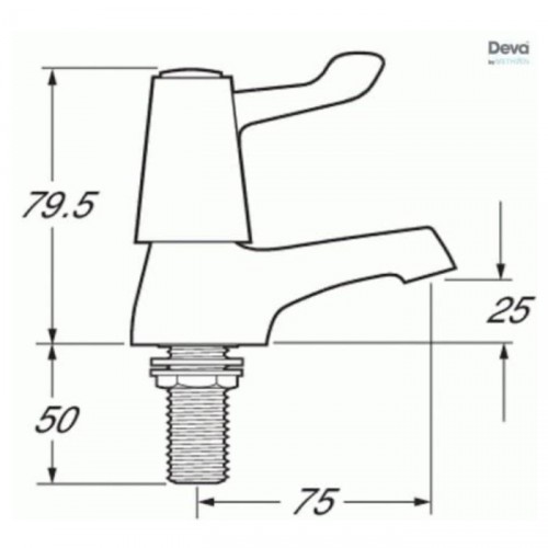 METHVEN/DEVA LEVER ACTION BASIN TAPS