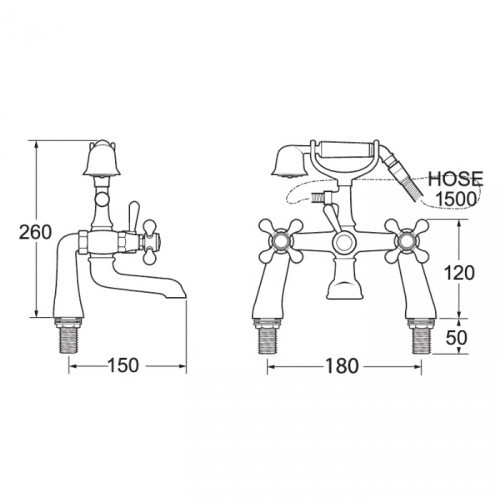 METHVEN/DEVA TUDOR BATH SHOWER MIXER