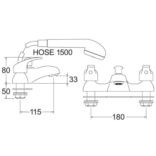 METHVEN/DEVA BATH SHOWER MIXER West BS Live