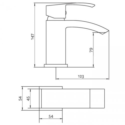 METHVEN/DEVA SWOOP BASIN MIXER