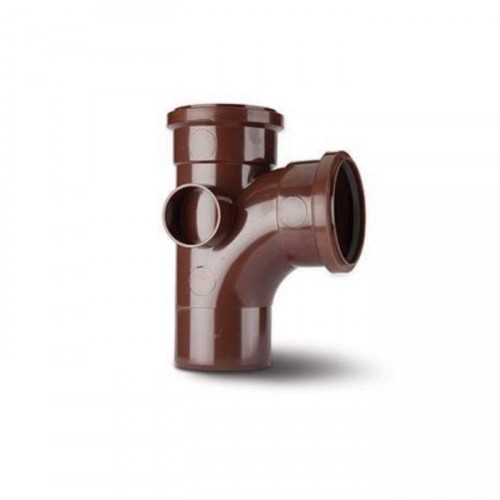 EQUAL SINGLE BRANCH 110MM 92.5 DEG BROWN