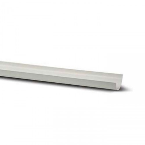 POLY HALF ROUND GUTTER WHITE RR101 112MM 4M