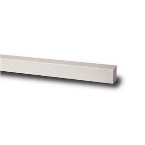POLY SQUARE PIPE WHITE RS223 65MM 4M