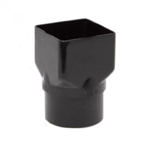 POLY PIPE ADAPTOR SQUARE TO ROUND BLACK RH720