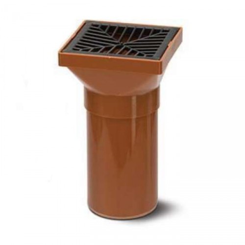 UNDERGROUND SPIGOT END 140MM (SQUARE HOPPER) 110MM