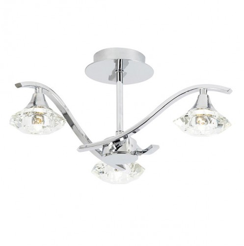 ENDON LANGELLA 3LT SEMI FLUSH LANGELLA-3CH  33W