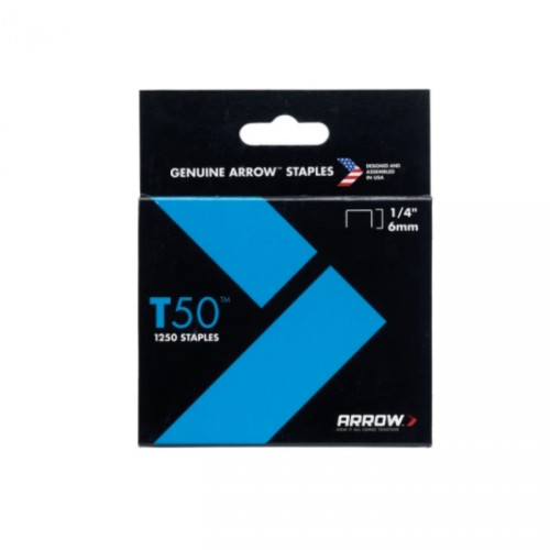 ARROW T5014 STAPLES 1/4" BOX OF 1250